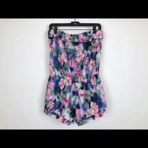 MOON COLLECTION Floral Romper